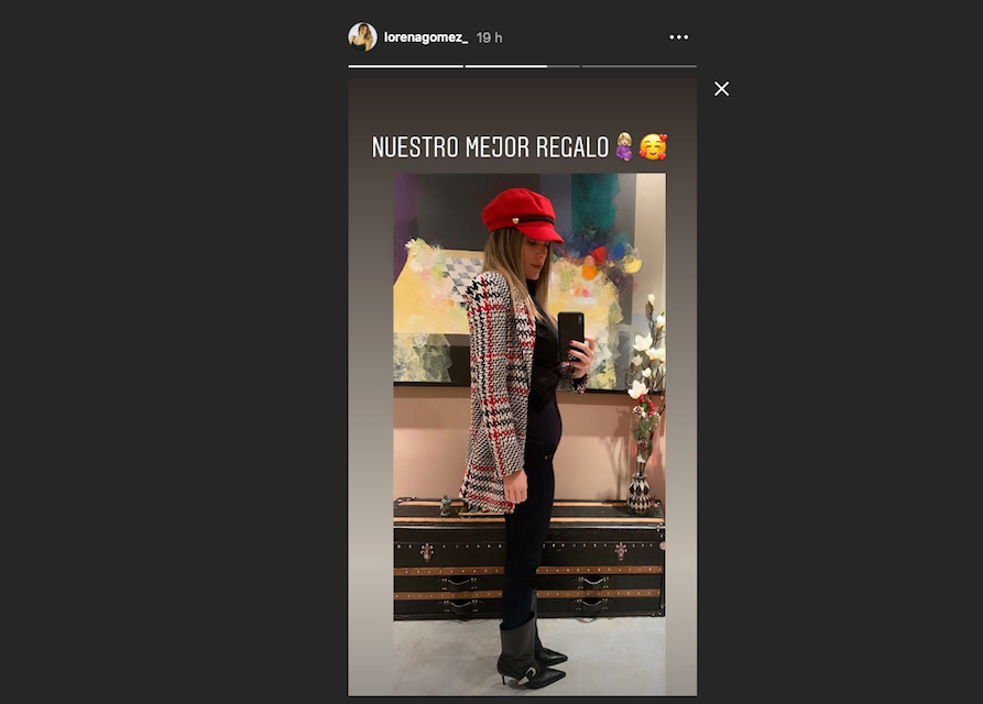 Lorena Gómez presume de embarazo