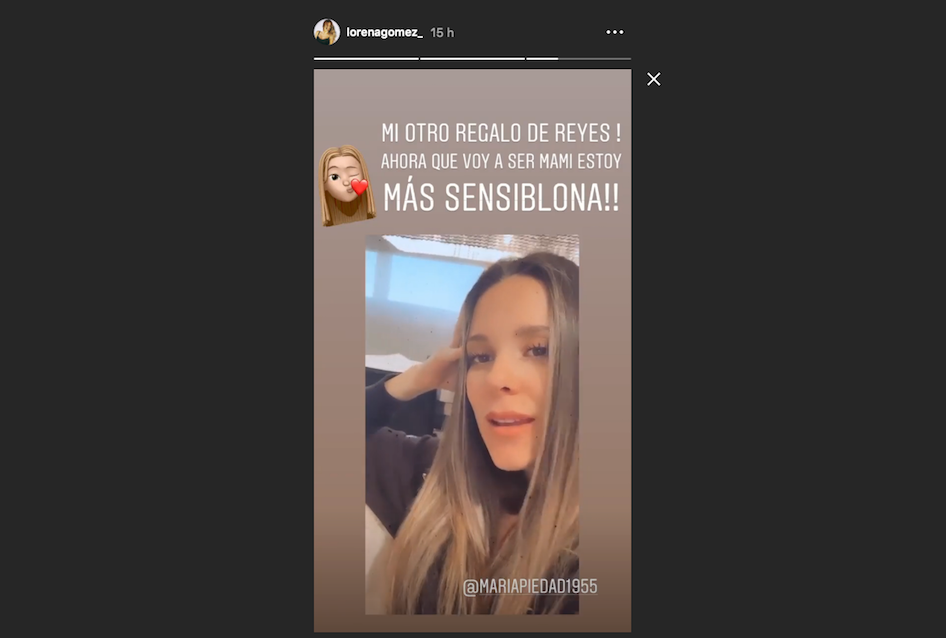 Lorena Gómez recibe la visita de su madre