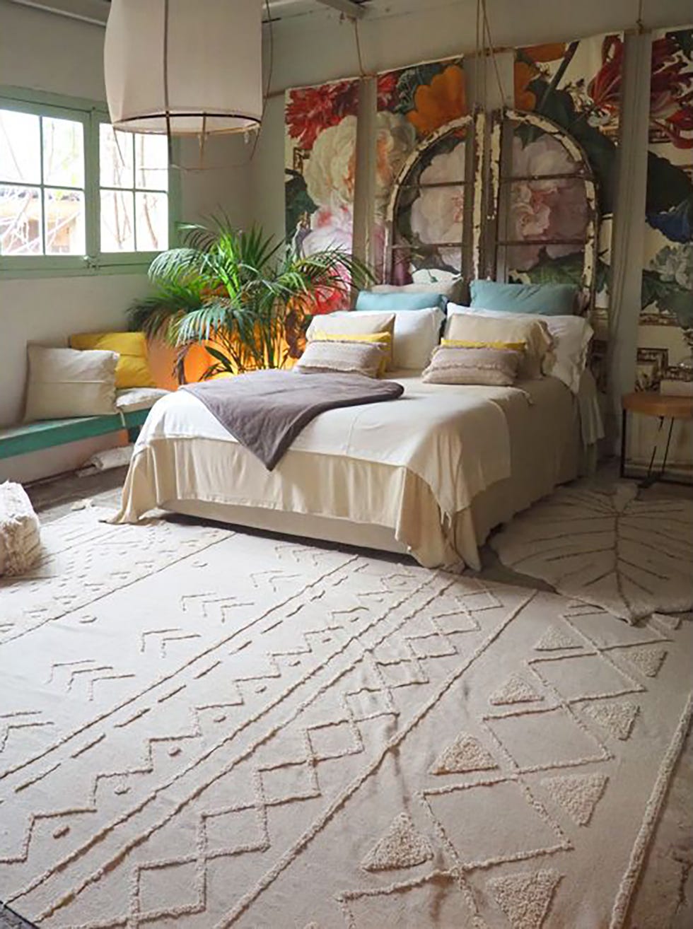 decoración vegana alfombra veggie