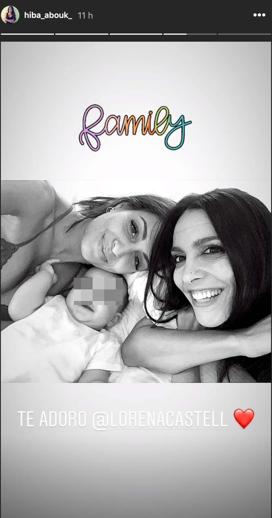 Hiba Abouk Lorena Castell hijo Río