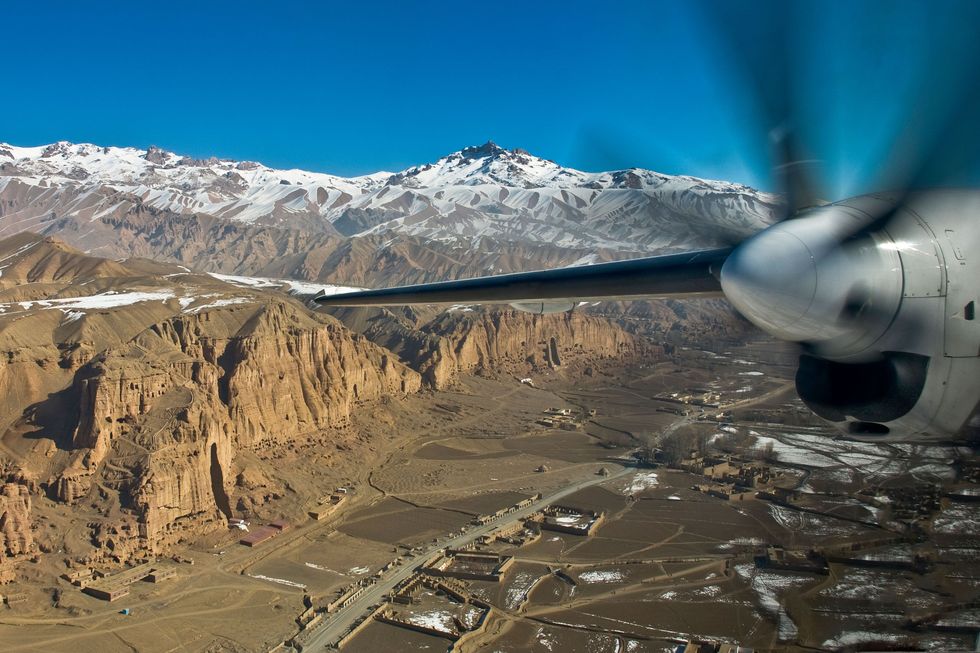 In een Fokker 50 boven Afghanistan