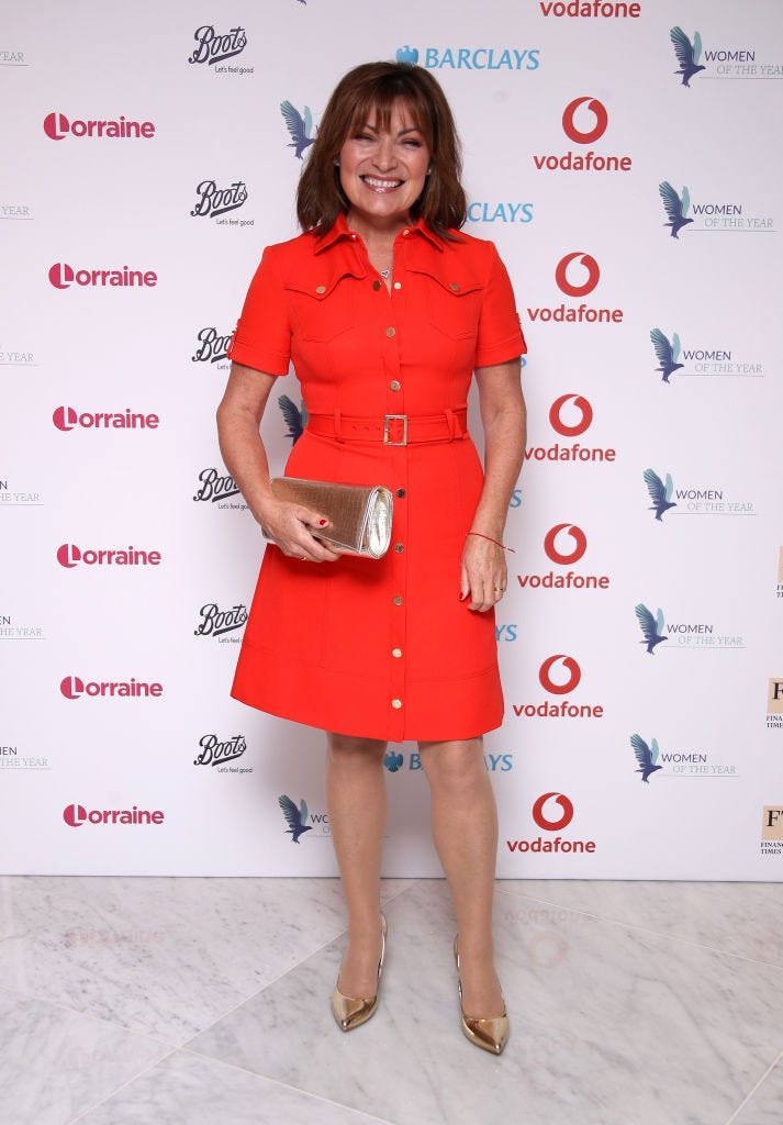 lorraine kelly marks spencer striped skirt