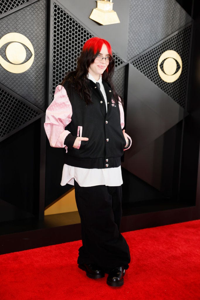 66th grammy awards red carpet arrivals billie eilish