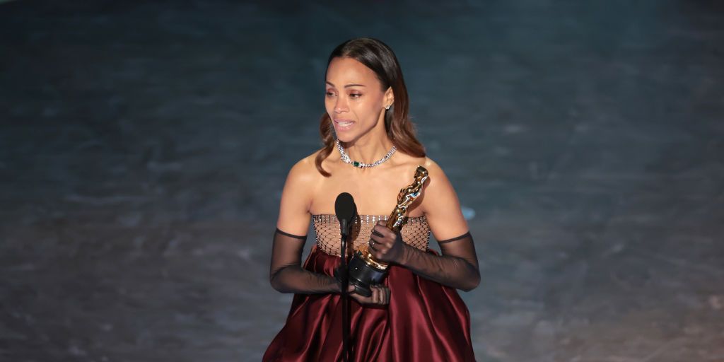 Zoe Saldaña Honors the Immigrant Experience During Her 2025 Oscars Speech