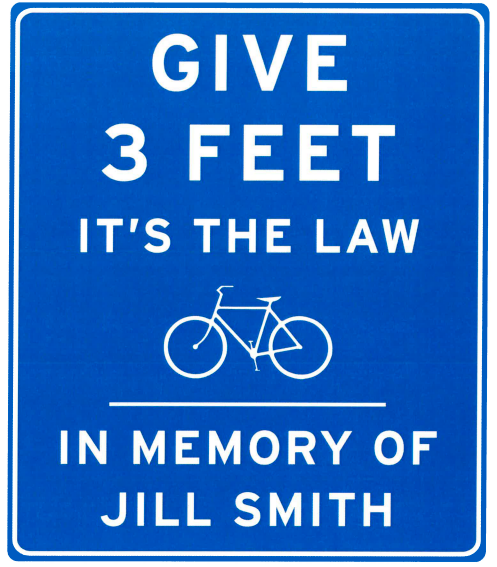 LA Memorial Signs Cyclists