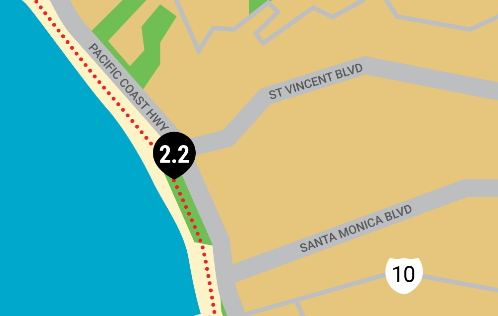 los angeles running map