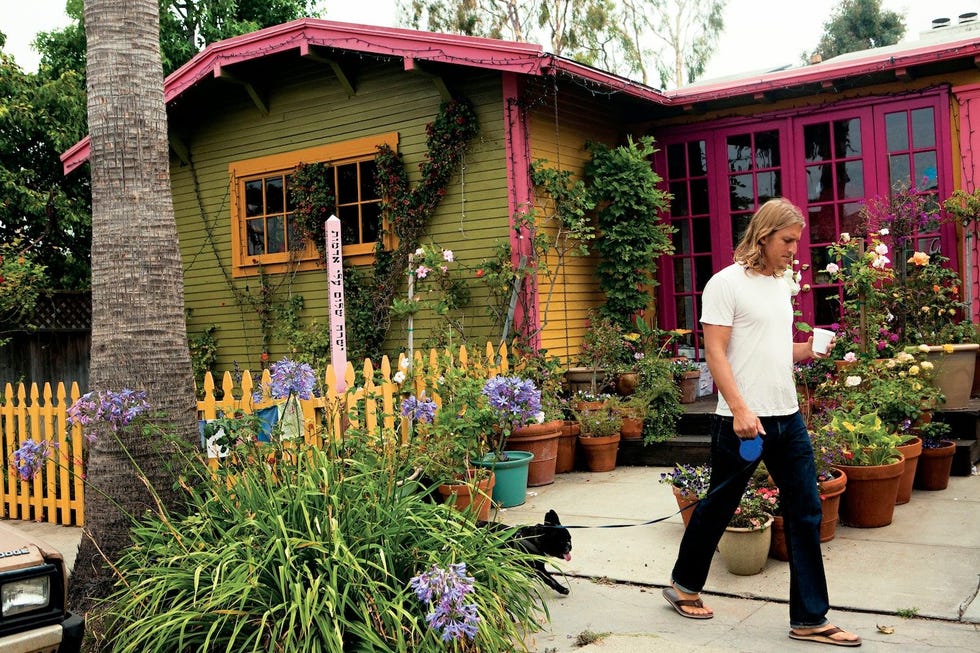 Een gezellig huis met weelderige bloementuin in Venice een artistieke buurt in Los Angeles