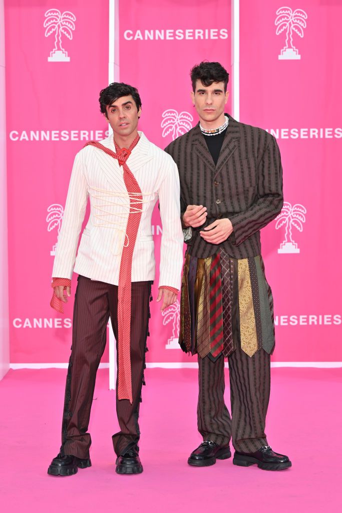 cannes, france april 19 javier ambrossi and javier calvo attend the closing ceremony during the 6th canneseries international festival day six on april 19, 2023 in cannes, france photo by stephane cardinale corbiscorbis via getty images