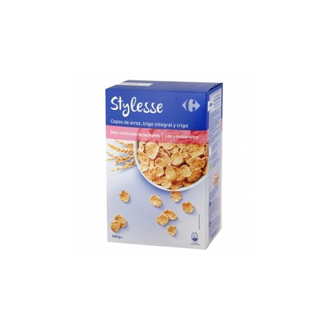 Cereales de maíz sin azúcar añadido Corn Flakes Carrefour 500 g.