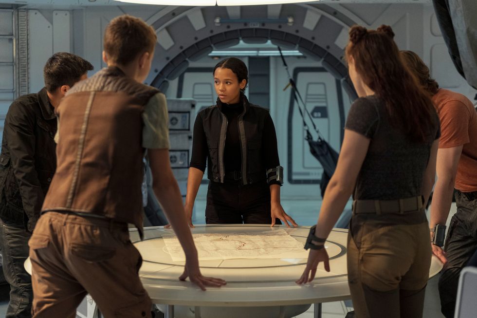 taylor russell as judy robinson, lost in space season 3