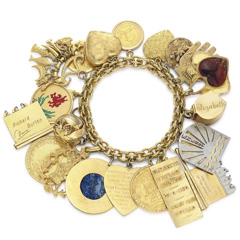 elizabeth taylor gold charm bracelet christies