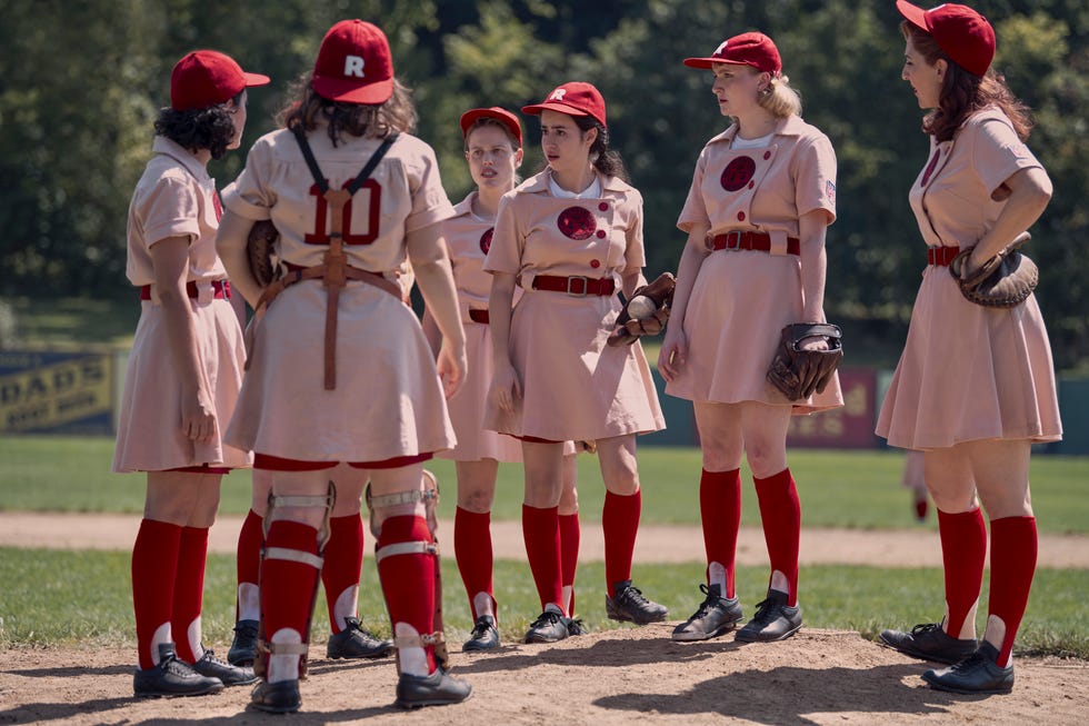 Rockford Peaches Women's Costume Baseball Uniform - Medium