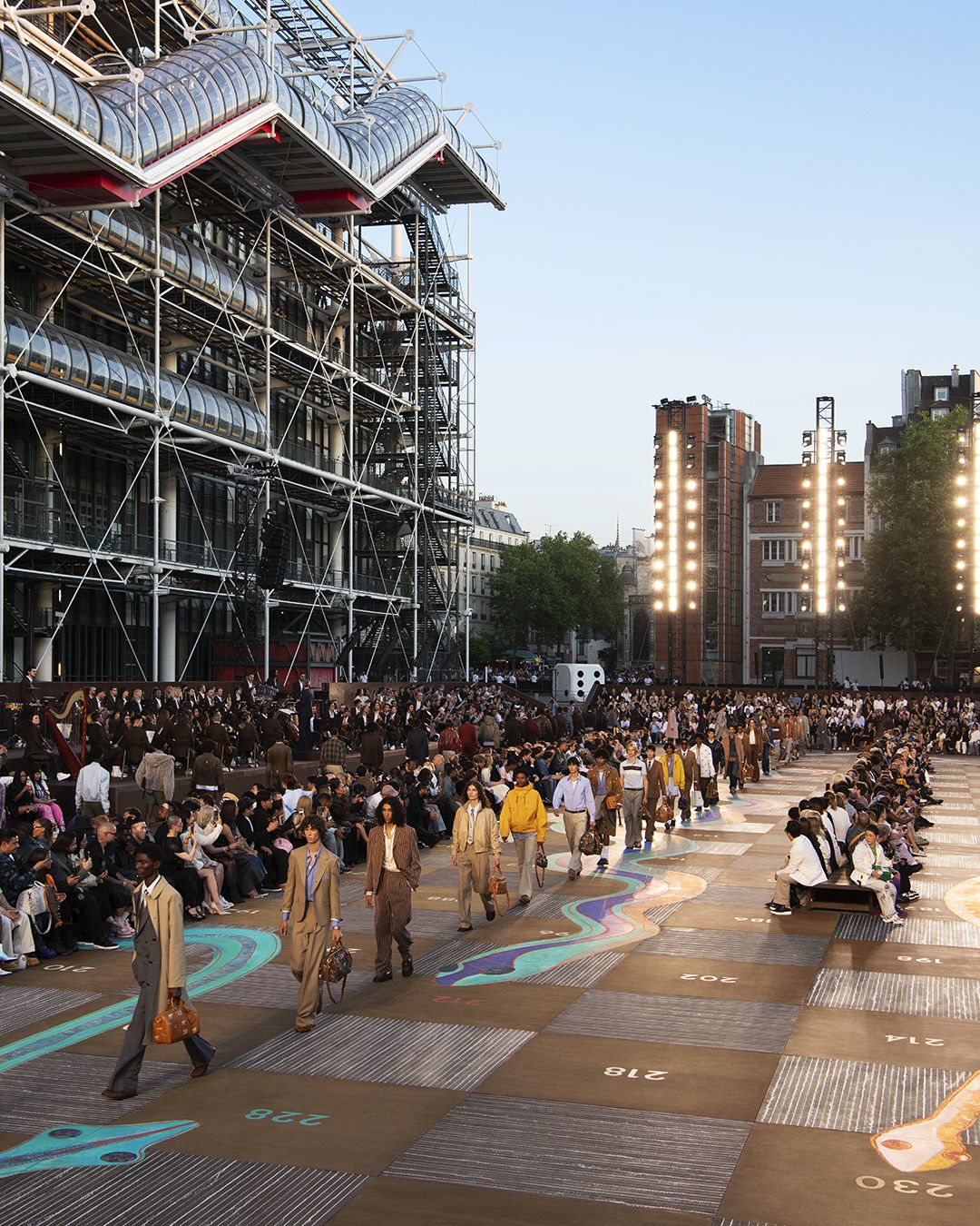Louis Vuitton's Men's Spring-Summer 2026 Show Was a Giant Game of Snakes and Ladders