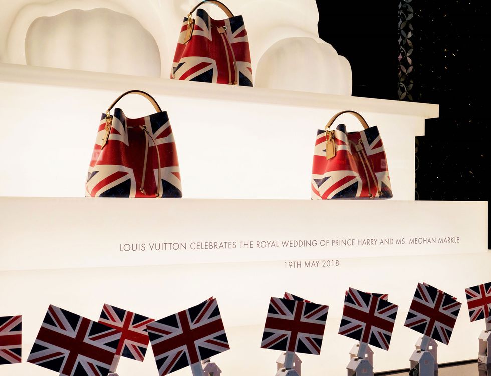 LOT:191  LOUIS VUITTON - a 2018 Limited Edition Harry & Meghan Royal  Wedding Collection Petite Malle handbag.