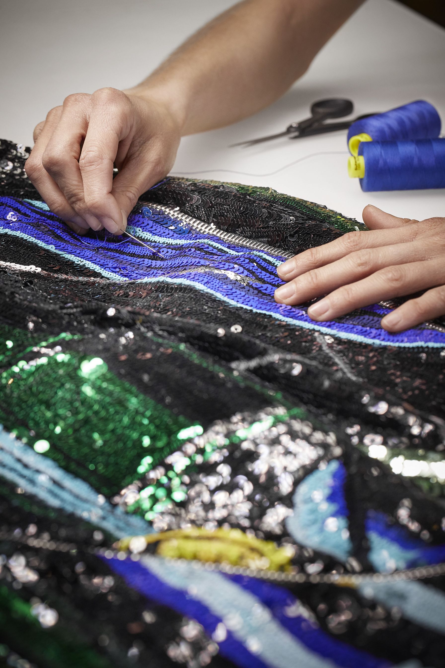 See the making of Sophie Turner's Louis Vuitton Met Gala catsuit