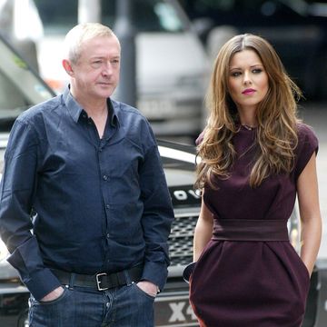 cheryl cole and louis walsh filming x factor boot camp