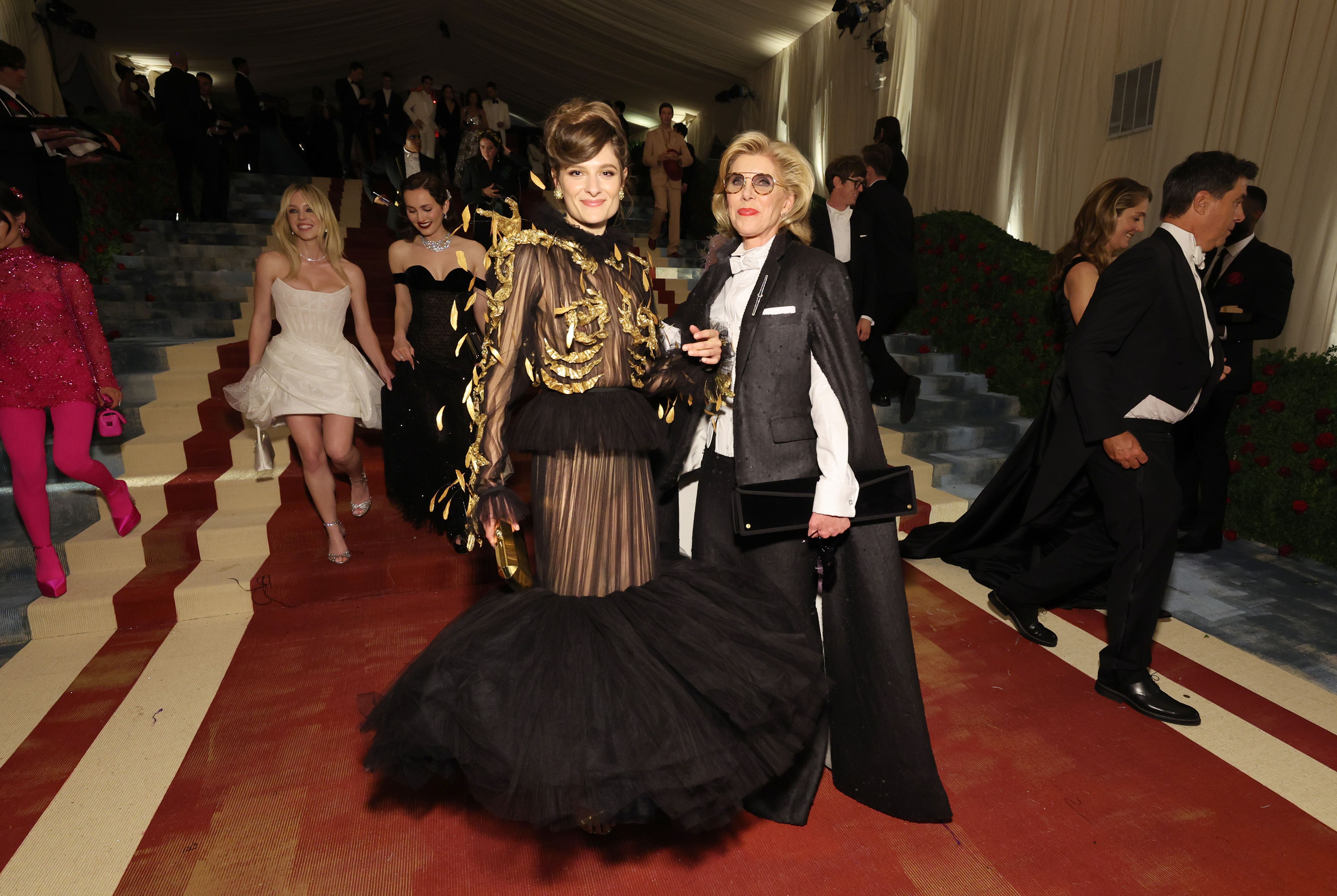The Gilded Age Cast Including Louisa Jacobson & Christine Baranski Reunited  at the Met Gala