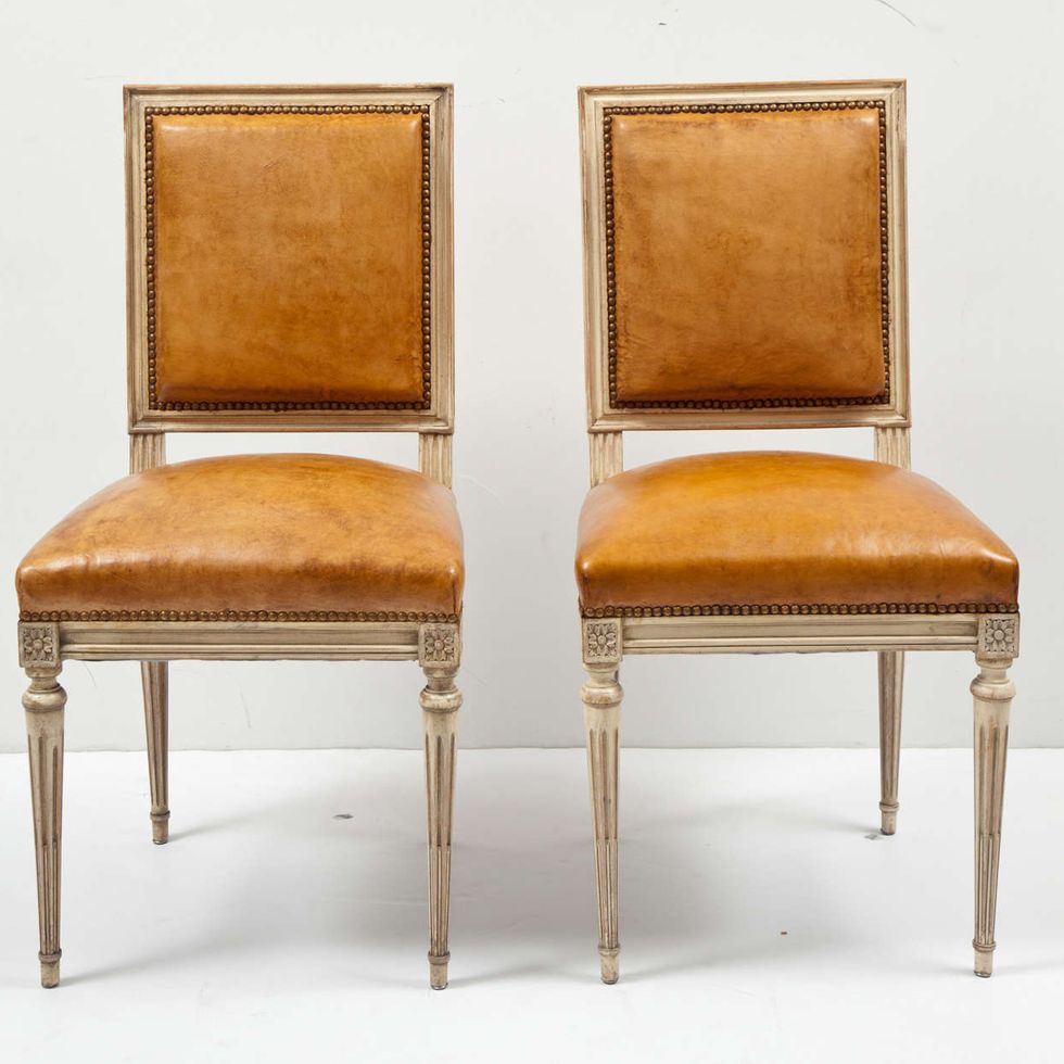 Pair of Louis XVI Style Armchairs- antique chairs for sale- Styylish