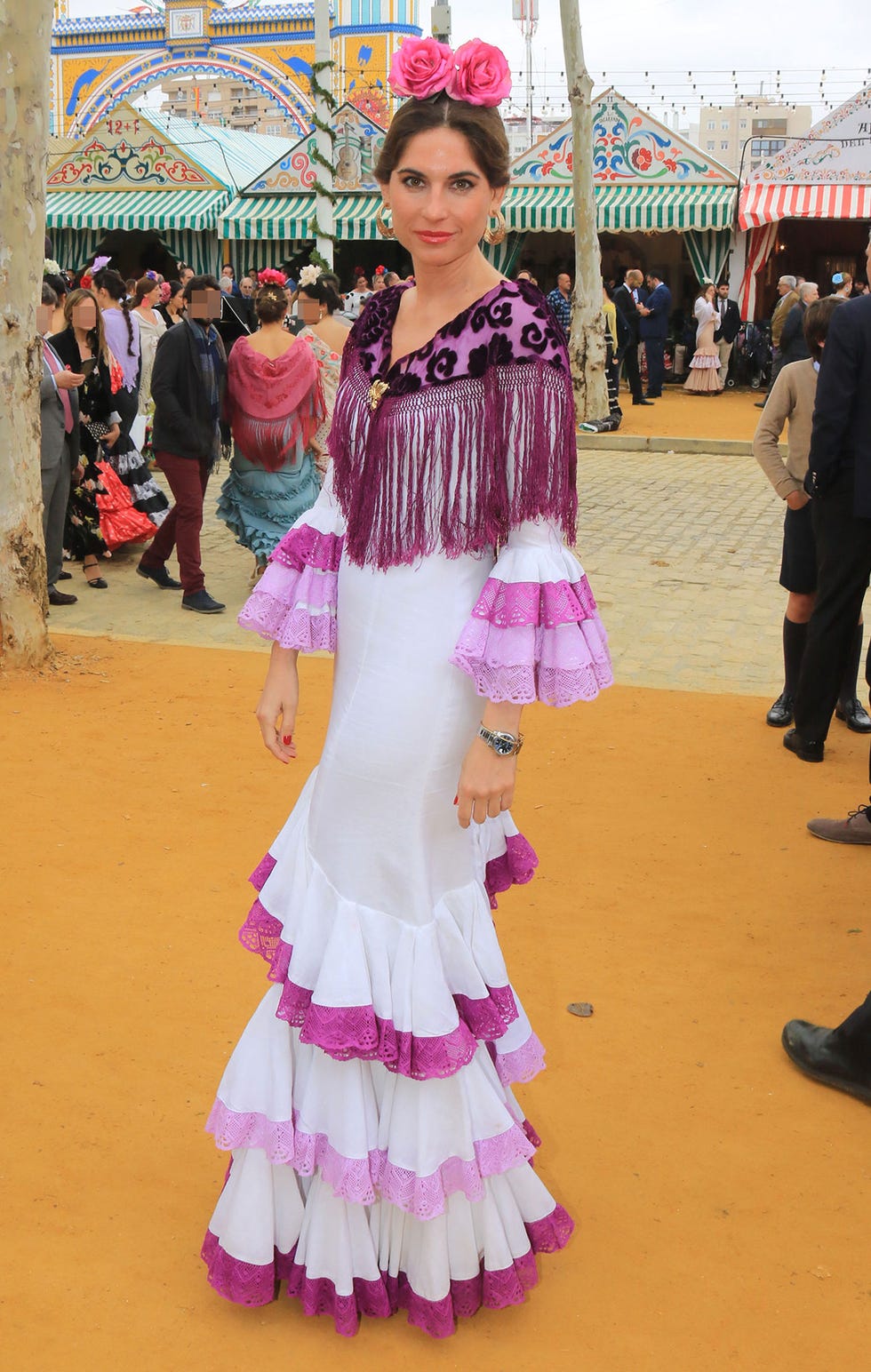 Lourdes Montes, en la Feria de Abril