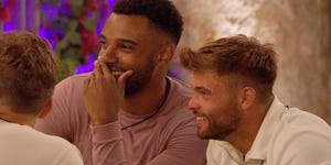 love island fans accuse jake of playing a game by encouraging boys