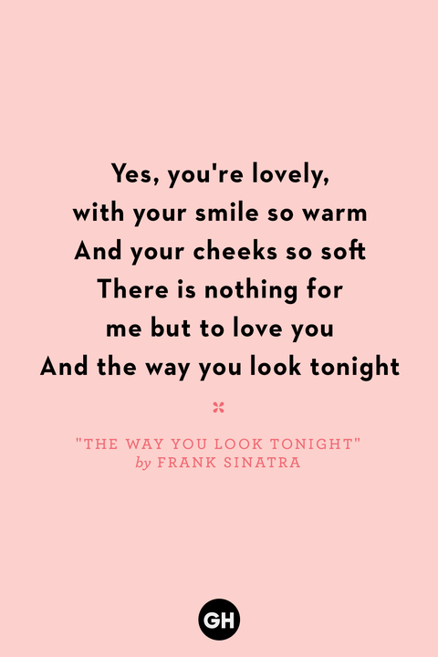 love song quotes the way you look tonight by frank sinatra