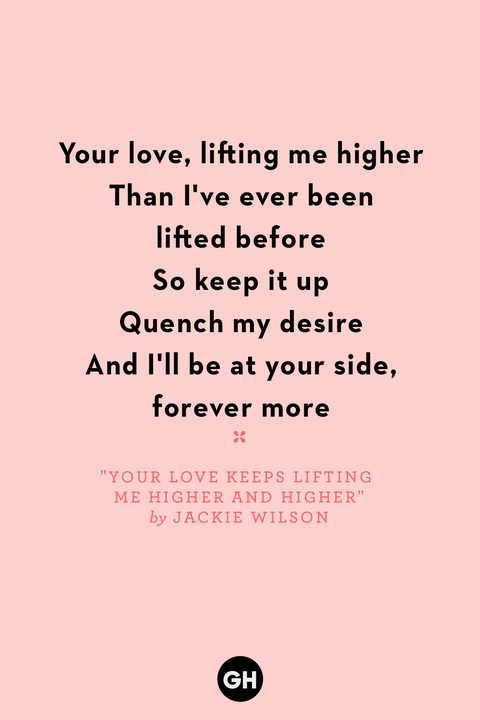 love song quotes your love keeps lifting me higher and higher by jackie wilson