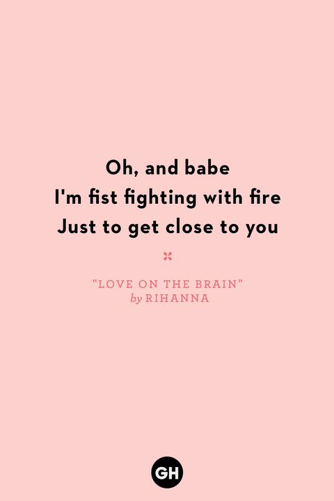 love song quotes love on the brain by rihanna