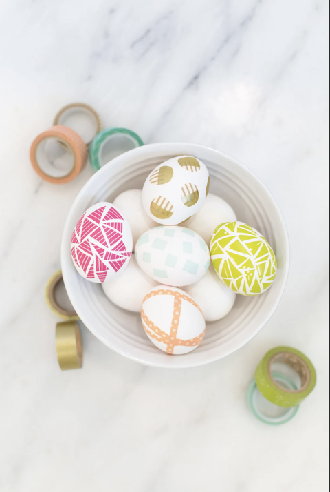 washi tape easter eggs