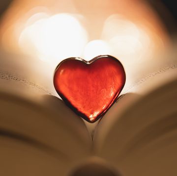 lovely things for valentines day,close up of heart shape on book
