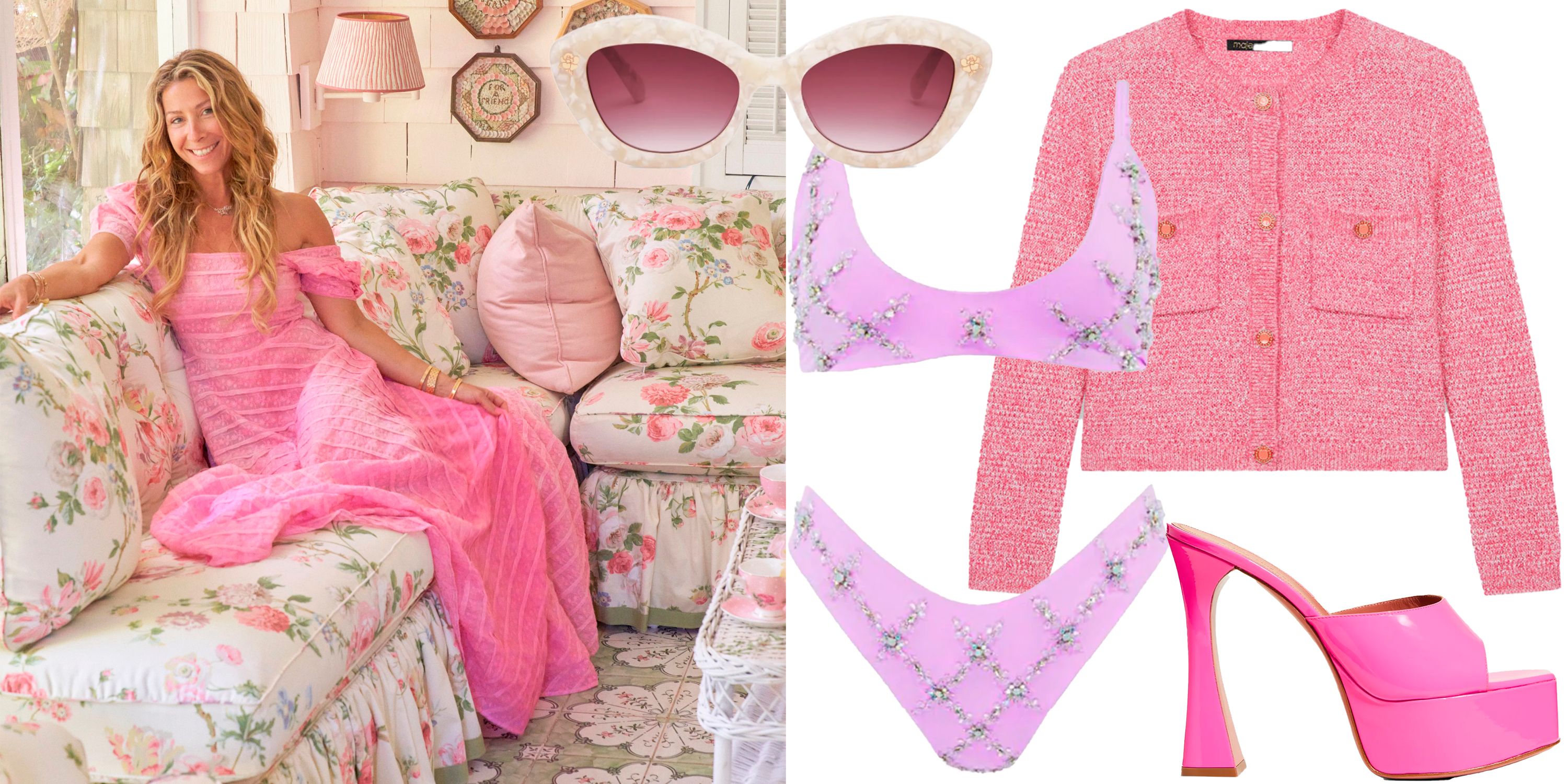 Loveshackfancy | Hessel Cat Eye Sunglasses | Peony Pink