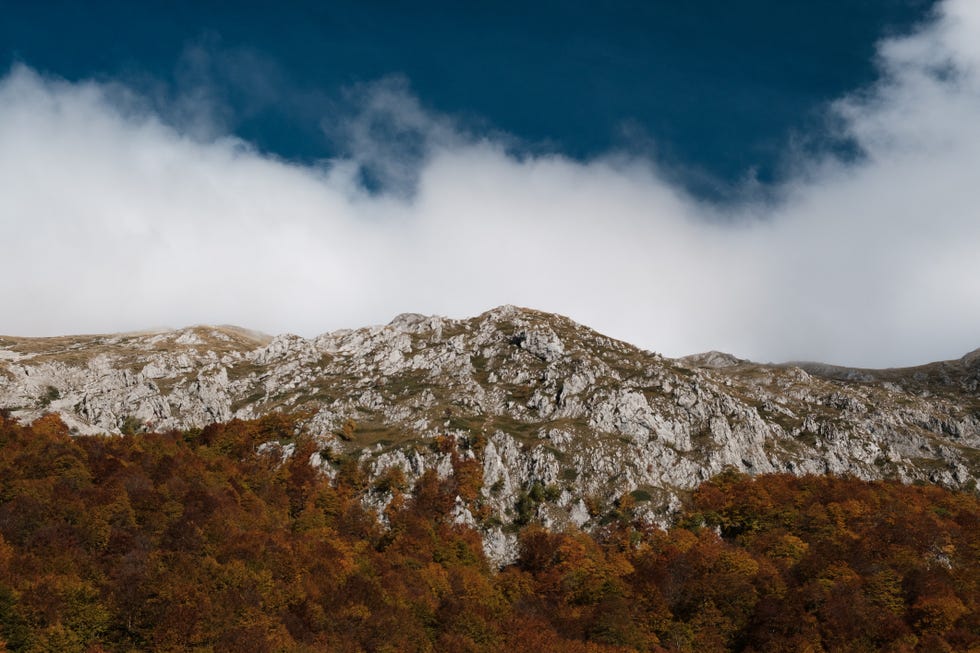 low angle view of mountain against sky,terminillo,italy