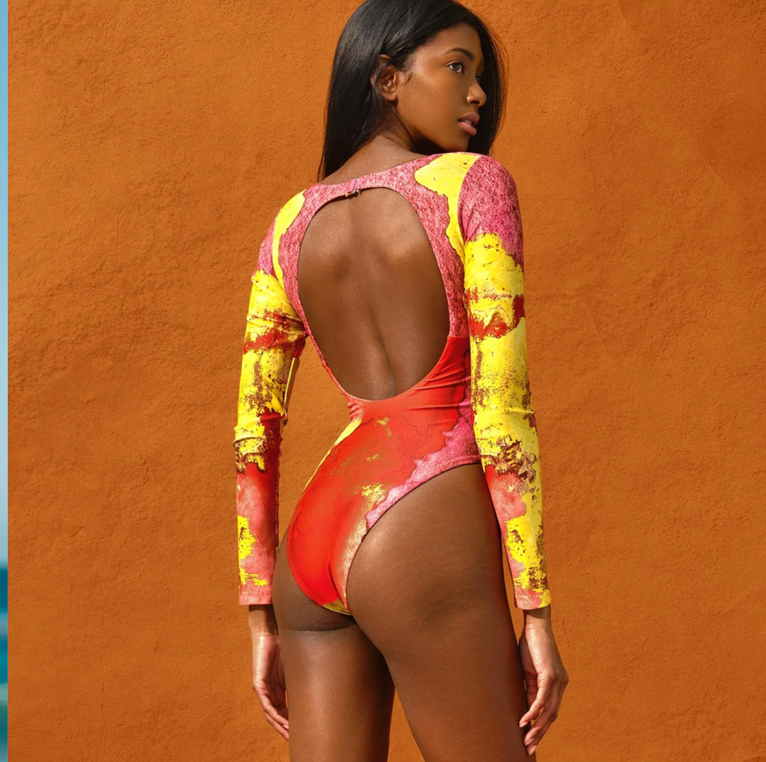 Betcha You'll Turn Heads in These Low-Back One-Piece Swimsuits