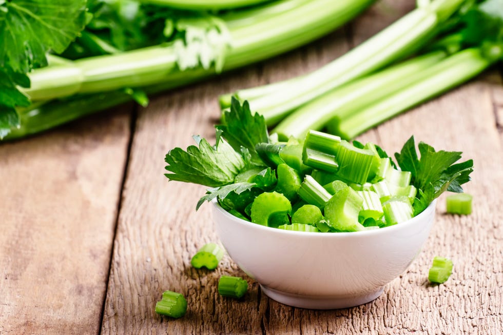 low calorie snacks - celery