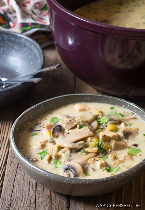 creamy chicken mushroom soup