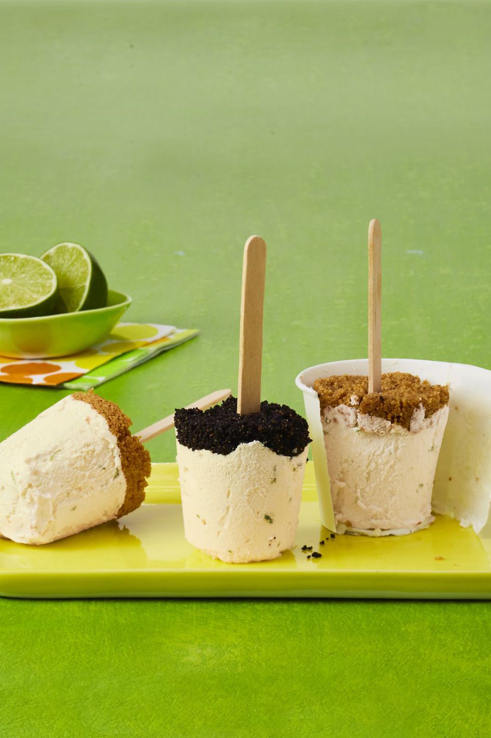 low-carb desserts Key Lime Ice Pops