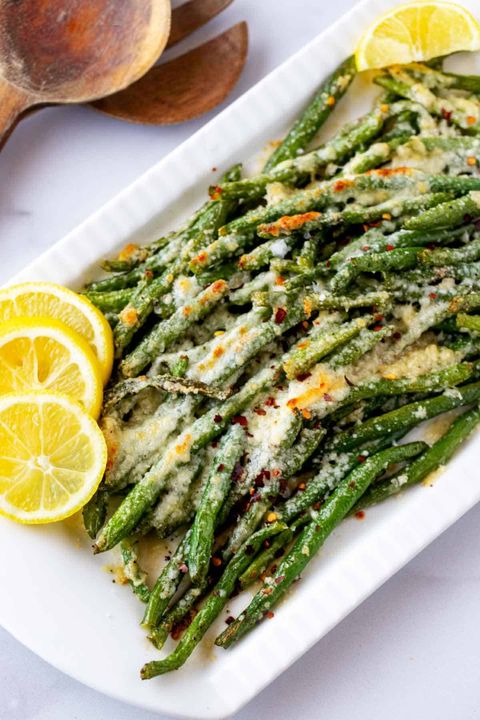 keto green beans with parmesan