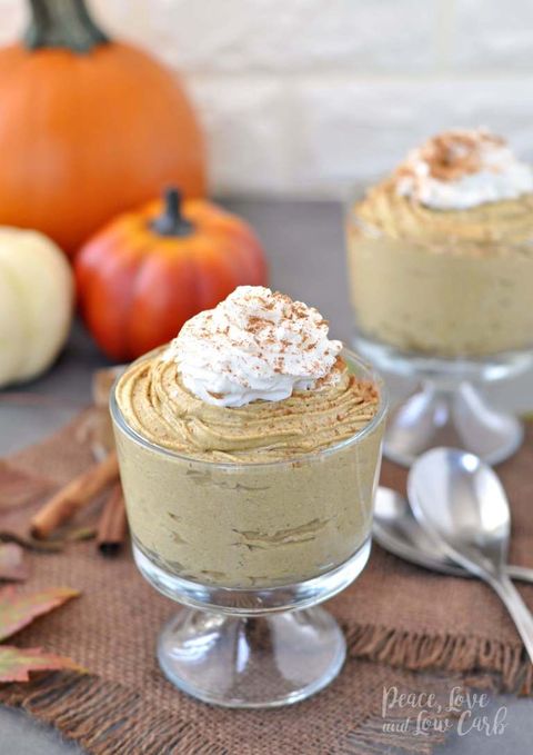 diabetes thanksgiving desserts - pumpkin cheesecake mousse