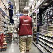 worker in lowes store