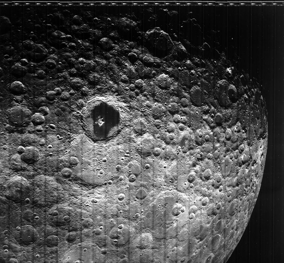 wij Met bloed bevlekt Geit Zo werden maanfoto's uit de jaren 60 ontwikkeld in de ruimte