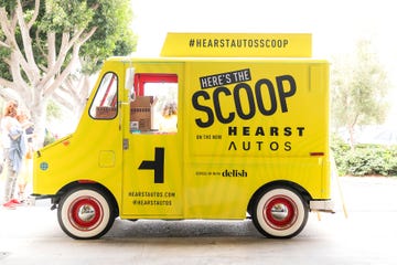Motor vehicle, Vehicle, Truck, Mode of transport, Food truck, Car, Yellow, Transport, Commercial vehicle, Van, 