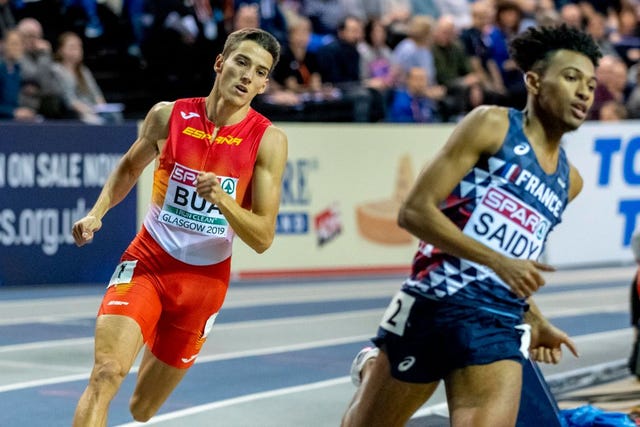 lucas búa corre los 400m del europeo indoor de glasgow 2019