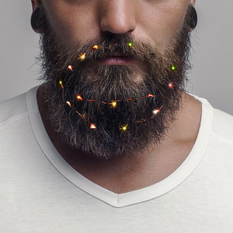 luces led barba navidad