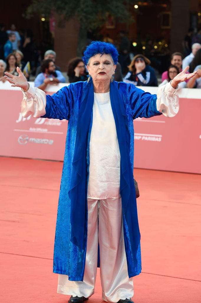 Lucía Bosé en el festival de cine de Roma, octubre de 2019