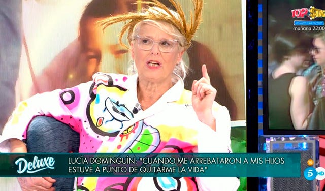 lucía dominguín recuerda el secuestro de sus hijos en viernes deluxe
