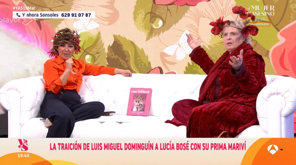 lucia dominguin protagoniza un sonado enfado con sonsoles onega en y ahora sonsoles