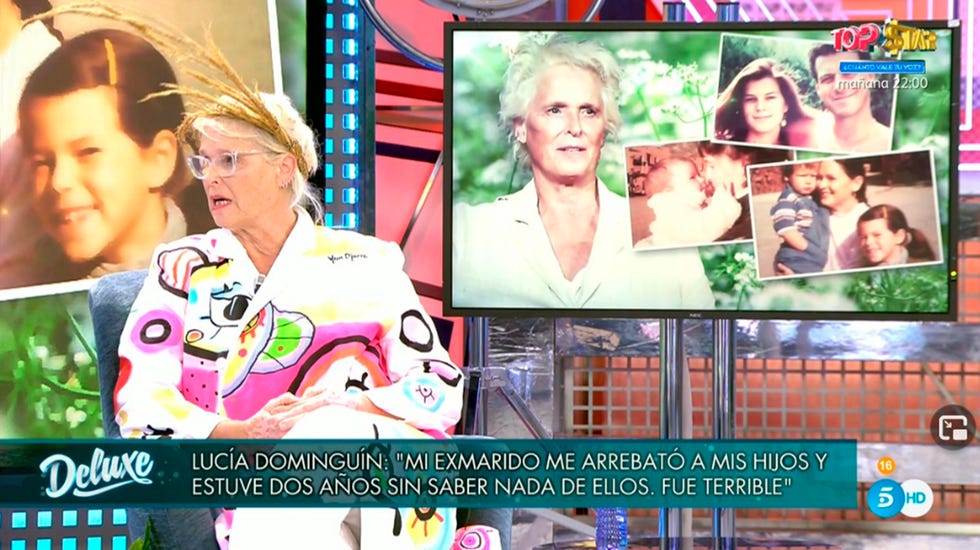 lucía dominguín recuerda el secuestro de sus hijos en viernes deluxe