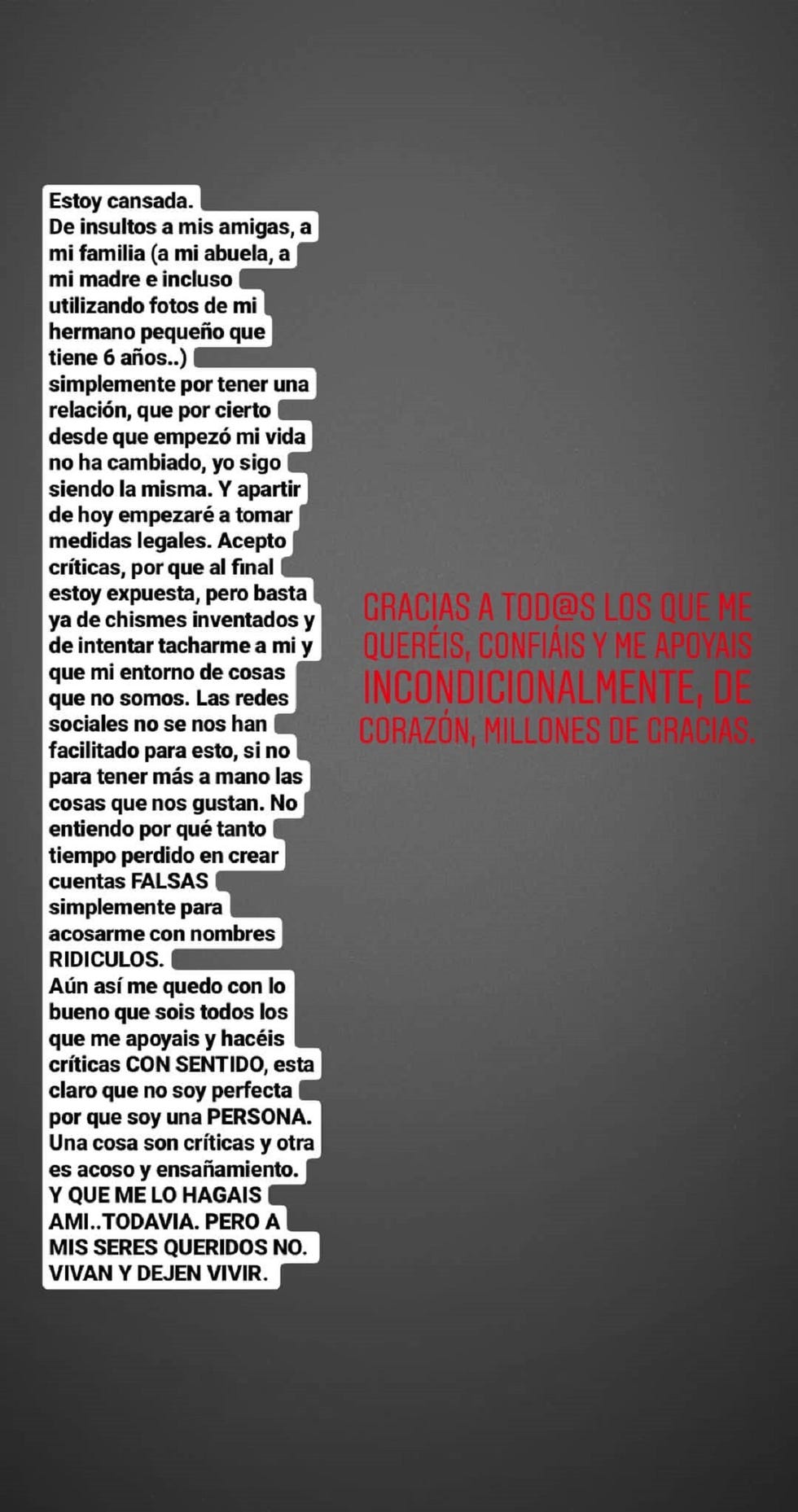 Lucía Rivera se defiende duramente de los que la critican a través de las redes sociales