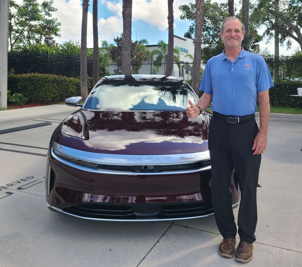 chip caldwell with his lucid air