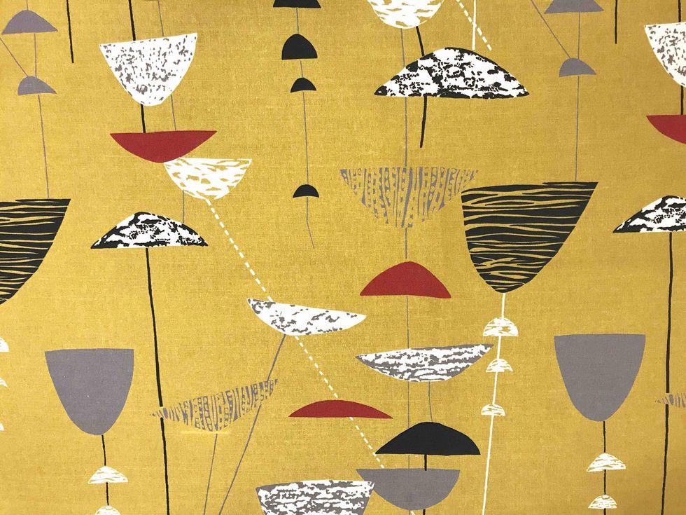 calyx fabric by lucienne day, classic textiles