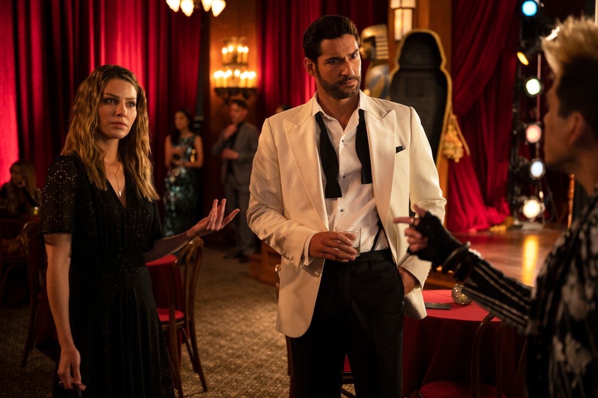 Lucifer stars Tom Ellis and Lauren German discuss chance of movie